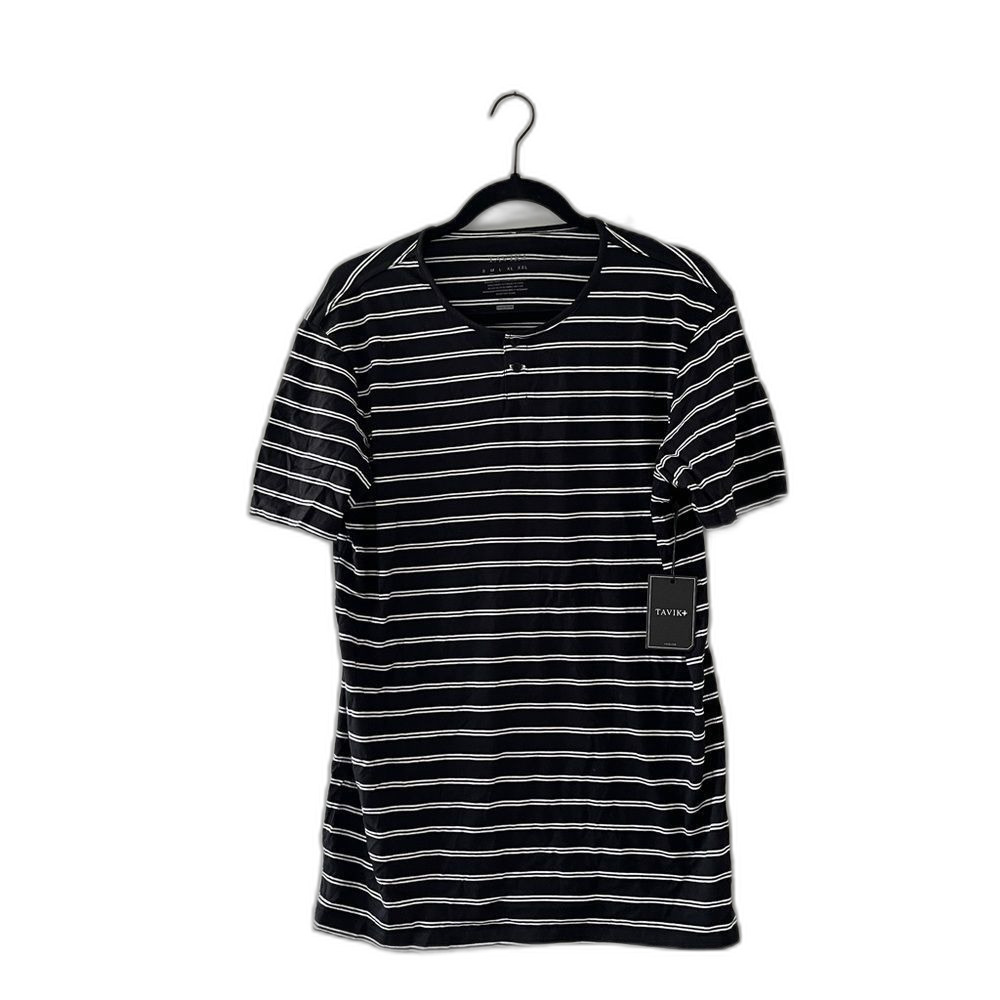 NWT Tavik+ striped t-shirt black white size medium